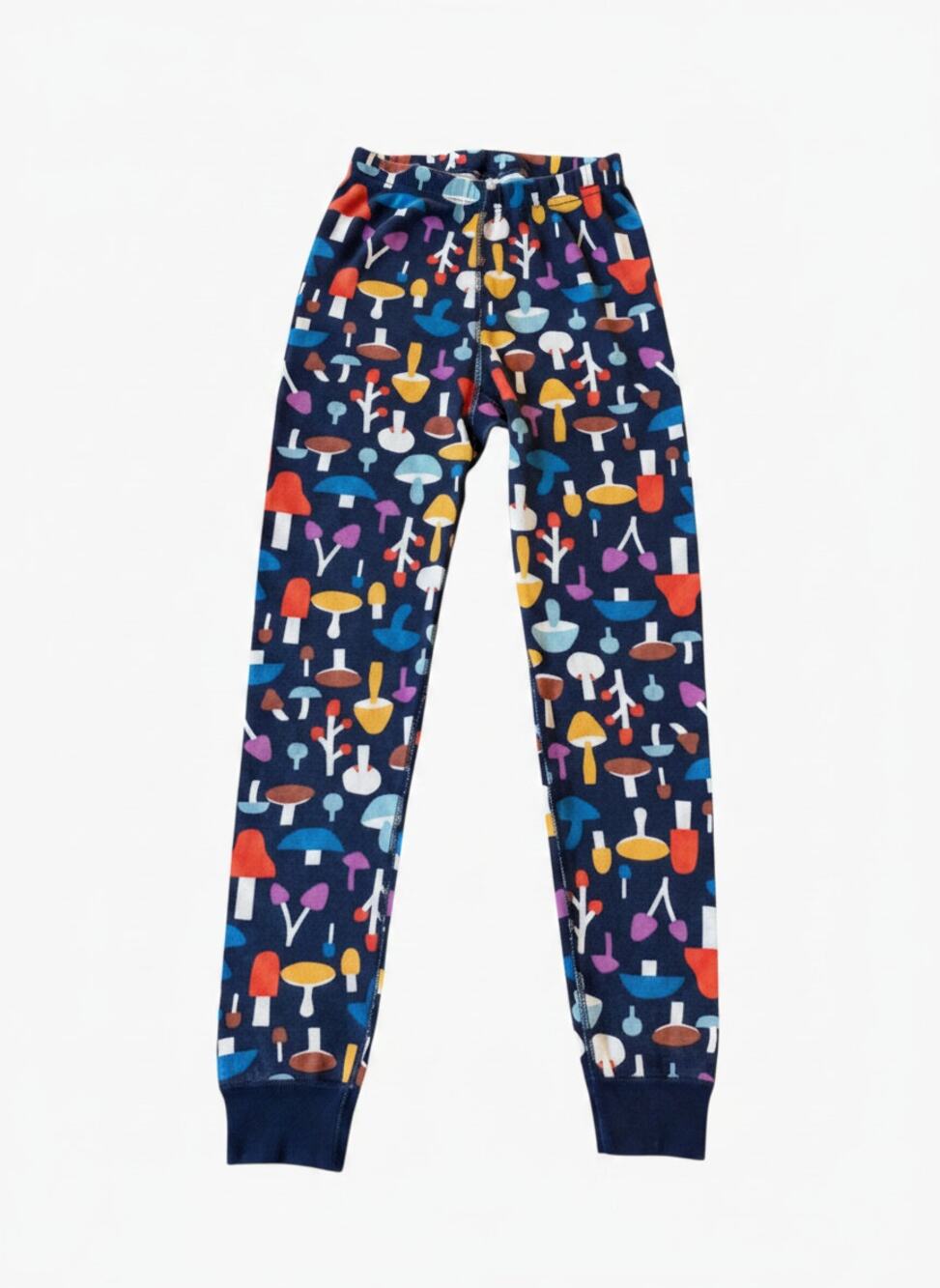 Hanna Andersson Mushroom Print Pajama Pants Organic Cotton Unisex Size 8 130cm